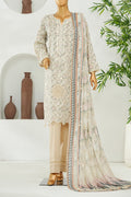 Printed & Embroidered Lawn 3-Pc Suit