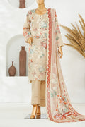 Printed & Embroidered Lawn 3-Pc Suit