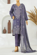 Printed & Embroidered Lawn 3-Pc Suit