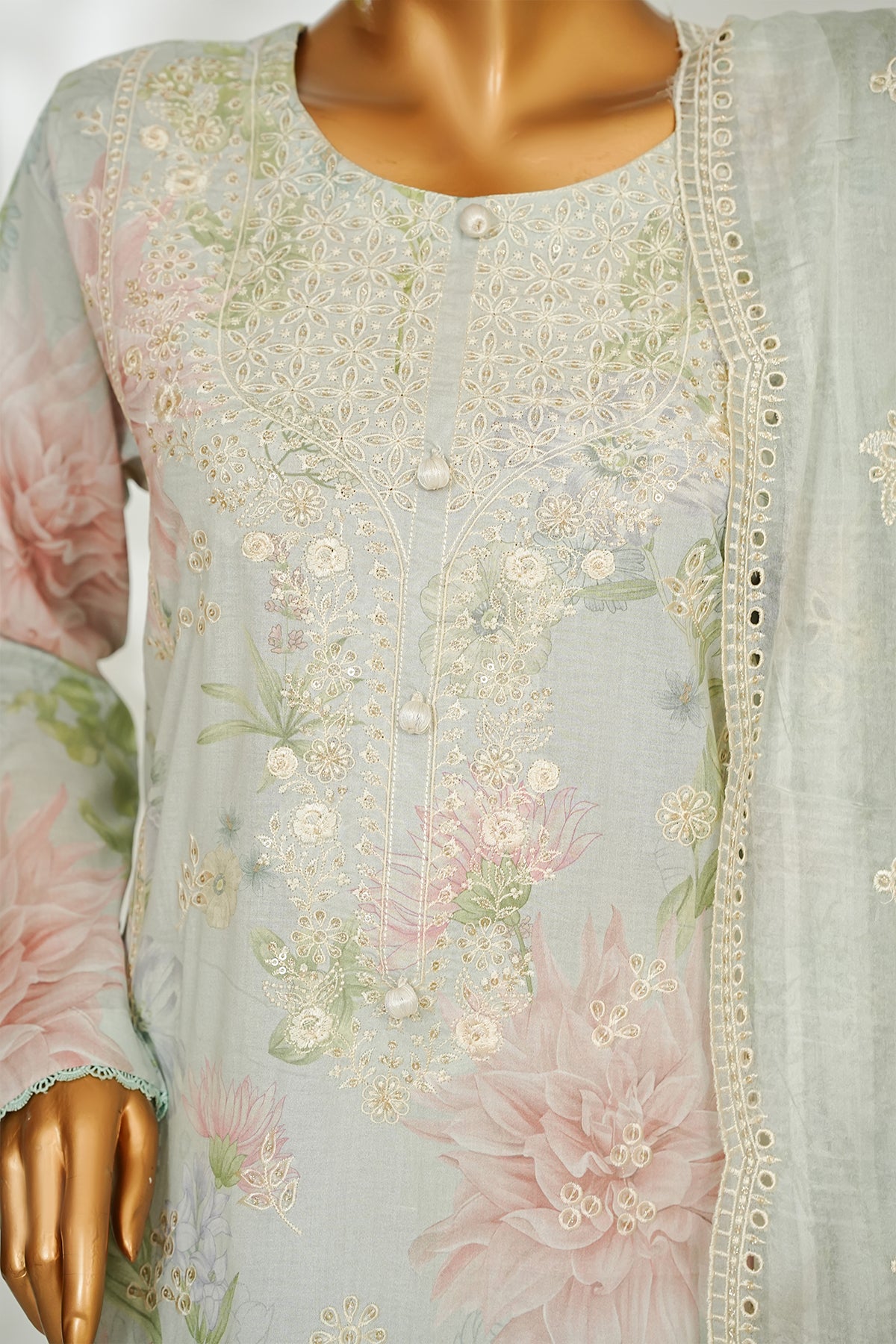 Printed & Embroidered Lawn 3-Pc Suit