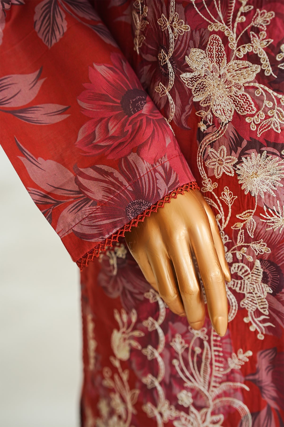 Printed & Embroidered Lawn 3-Pc Suit