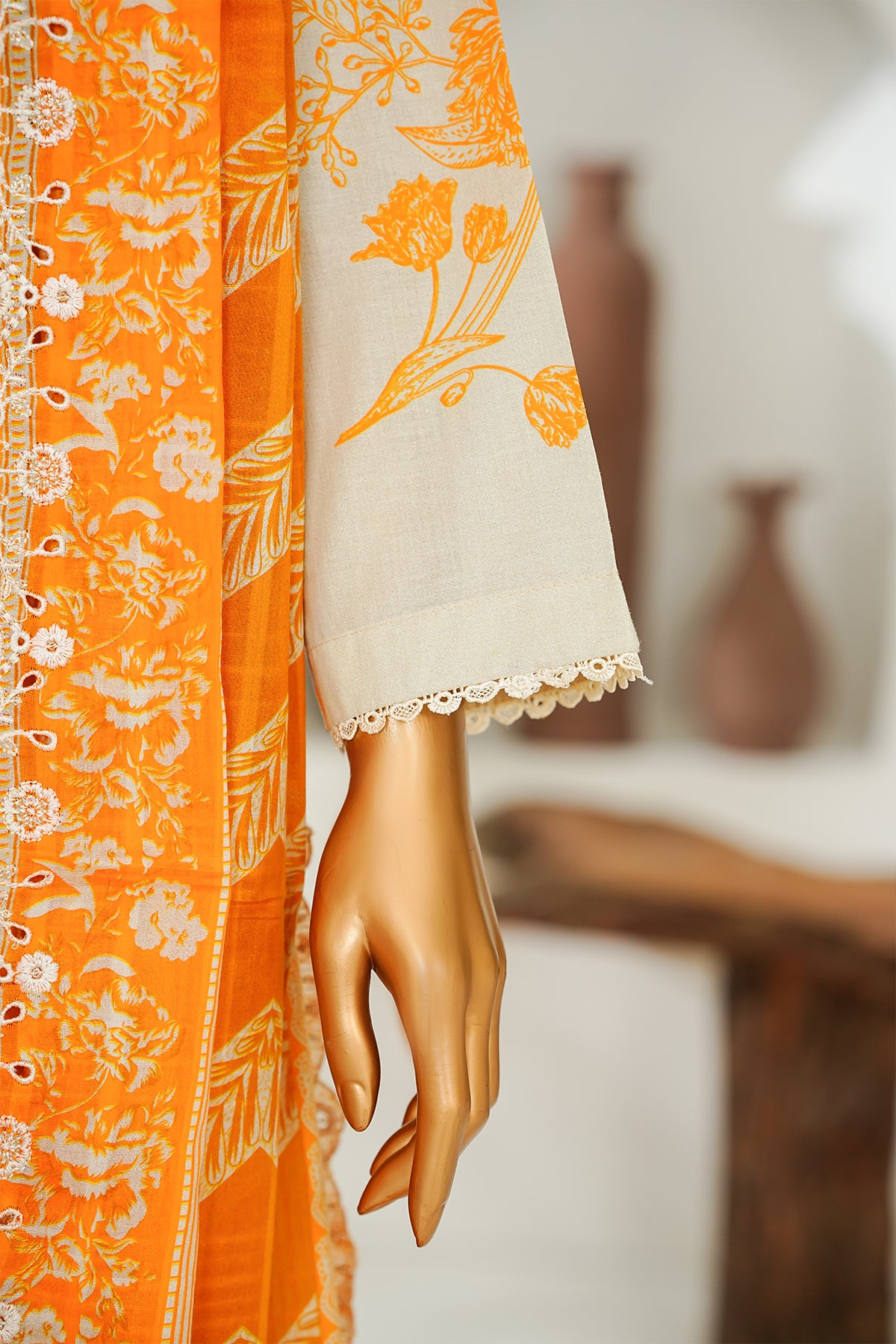 Printed & Embroidered Lawn 3-Pc Suit