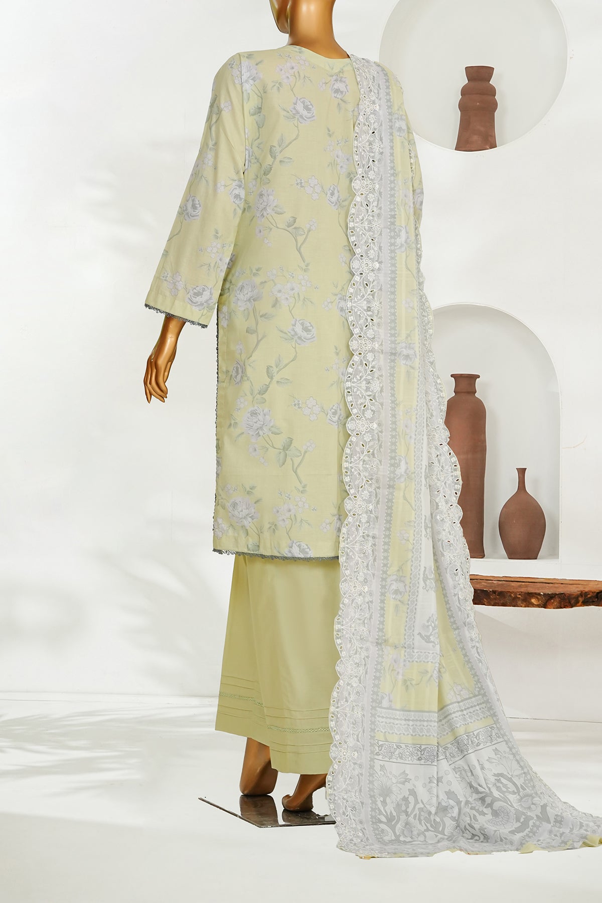 Printed & Embroidered Lawn 3-Pc Suit
